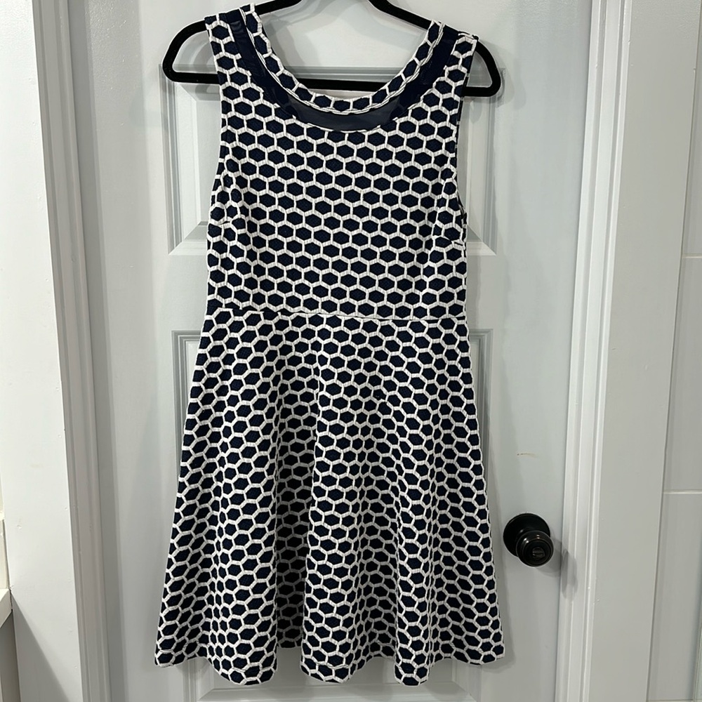 Mille texture knit dress L